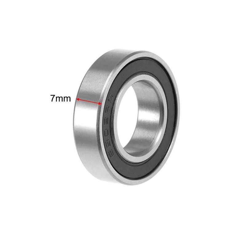 sourcing map 6902-2RS Deep Groove Ball Bearing 15x28x7mm Double Sealed