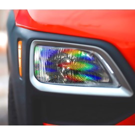 VViViD Bio HEX+ Air-Tint Headlight Vinyl Roll (17.9" x 60", Clear Large Pattern)