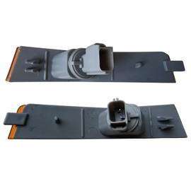 KYYET Compatible with 2007-2010 Lincoln MKX Front Bumper Side Marker Light Reflector Amber Lens Replace 7A1Z-15A201-A 7A1Z-15A201-B