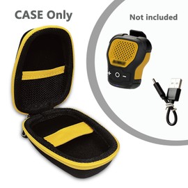 JCHPINE Case Compatible with DEWALT Wearable Bluetooth Speaker, Travel Case for Noxgear 39g Wearable Bluetooth Speaker, Magnetic Clip-On Mini Speaker Storage Holder(Case Only)(Black)