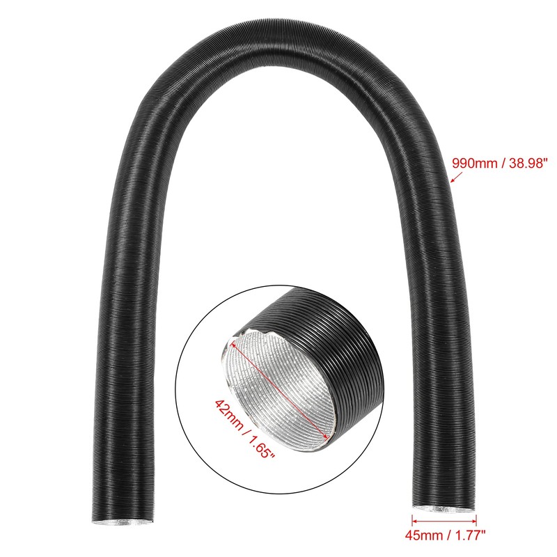 X AUTOHAUX 42mm Inner Diameter 990mm Length Car Warm Air