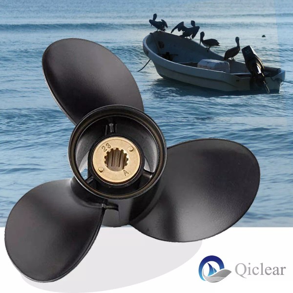 Qiclear 10 3/8x14 Boat propeller 13 Spline 48-816706A45 For Mercury