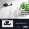Angle Simple Double Towel Hook Matte Black, Stainless Steel Bathroom