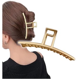 Herbeluemily Hair Clip Hair Claw Hair Accessories Barrette Pearl Bijou Gold B