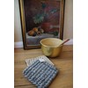 Maharanis Fairtrade Felt Knitted Coaster Pot Coaster Grey Natural 20