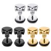 Stainless Steel Punisher Skull Stud Earrings Rock Skeleton Screw Back