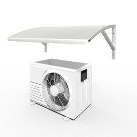 41.7in Air Conditioner Cover for Outside Units AC Compressor Awning, Outdoor Mini Split Cover Condenser Sun Shade, Patio Awning Canopy UV Rain Snow Protection Sheet, Heat Pump Unit Shade