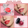 Bremorou 9PCS Reusable Lip Balm Applicator - Silicone Lipstick pink,