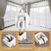 50pcs Curtain Track Rollers Hooks Ceiling Curtain Track Hooks Heavy-Duty