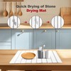 Stone Drying Mat for Kitchen Counter, 24" x 16" Large