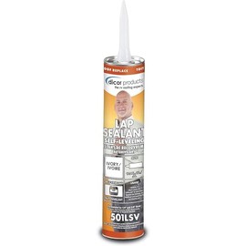 Dicor 501LSV-1, Lap Sealant Self-Leveling, Roof Repair Paste, Ivory, 10.3 Ounce Tube (1)