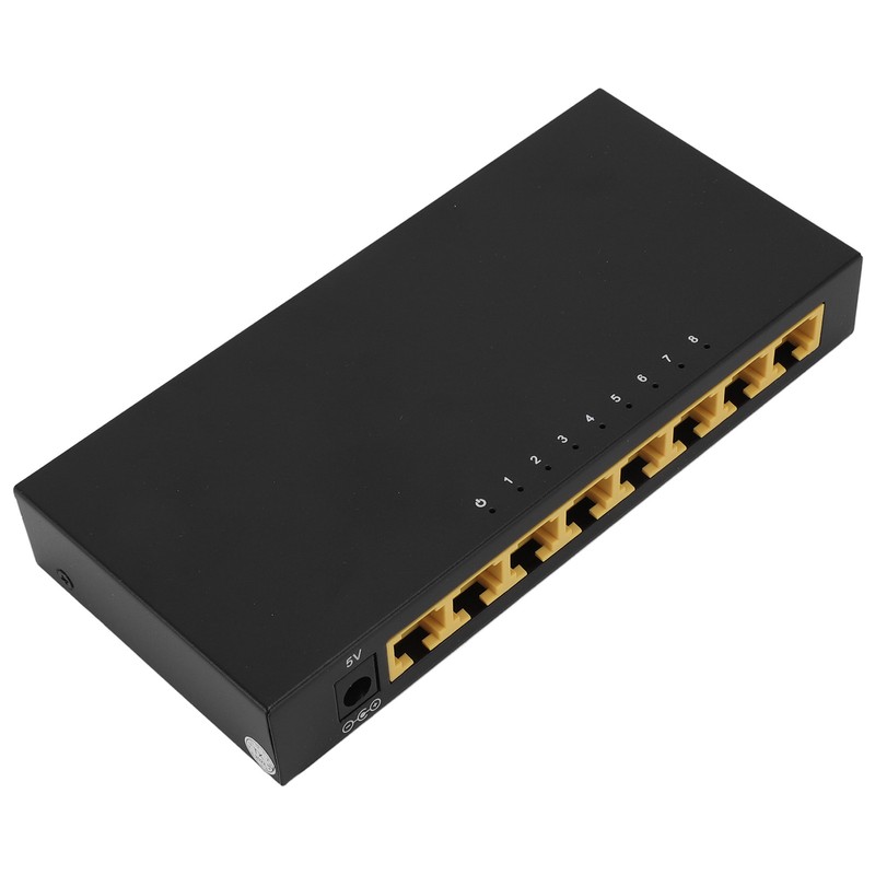 8 Port Ethernet Switch 10/100Mbps RJ45 Port Plug and Play