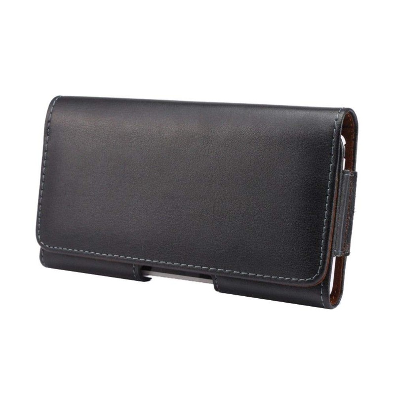 DFV mobile - Case Belt Clip Genuine Leather Horizontal Premium
