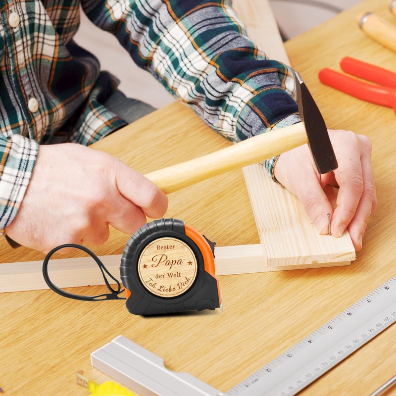DIKARIYA DIKARYA Easter Gifts for Dad, Measuring Tape with Engraving