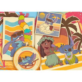 Trefl 13304 Lilo & Stitch Musical World 200 Elements Colourful Puzzle with Heroes of the TV Series, Creative Entertainment, Game for Children from 7 Years, Multicoloured