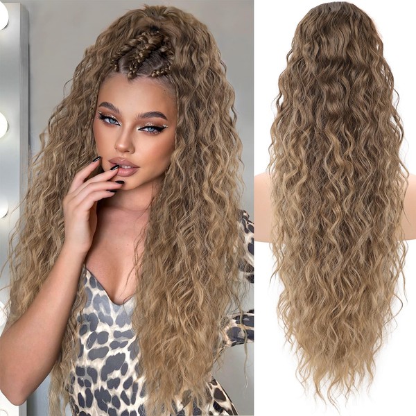 KooKaStyle Ponytail Extension 30 Inch Drawstring Pony Tails Hair Extensions