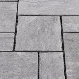 3rd Street Inn Slate Stone Tiles - Stone Outdoor Deck Tiles - Interlocking Patio Tiles - 12" x 12" Patio Flooring - Indoor/Outdoor Floor Tiles - Balcony Flooring (Colorful Stone, 6 Pack)