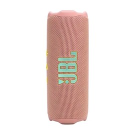 JBL Flip 7, Portable Speaker, Bluetooth Compatible, IP68 Dustproof, Waterproof, USB-C & App Compatible, Lanyard & Carabiner Included, AURA CAST Multi-Speaker Connection, Swoosh Pink, JBLFLIP7PINK