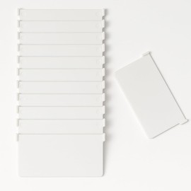 Chainless Vertical Blind Bottom Weights – UV-Coated Plastic Slat Weights, Pet Friendly Replacement Slat Weight for Home Office (10, 89mm)