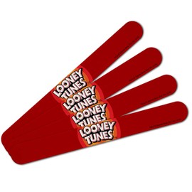 Looney Tunes Logo Double-Sided Nail File Emery Board Set 4 Pack