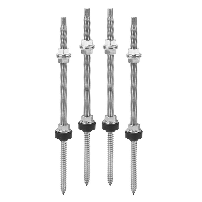 4PCS PV Bracket Double Head Screw Stainless Steel Anti Corrosion