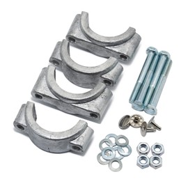 MZA Simson S50, S51, S70, SR50, SR80 Set of 2 Moulding and Clamping Bridge for Mudguard with Screw Set and Rivets