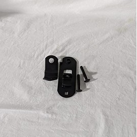 Kay Trailer Door Latch Hasp Black Powdercoated 2" x 5 1/8" Cargo Lock with Mount Fasteners