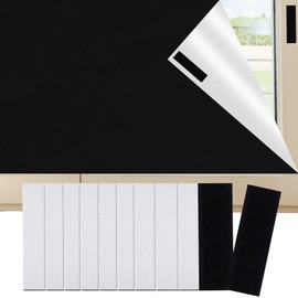 300X 150cm Portable Blackout Blinds Stick on Temporary Blackout Curtains Cut to Size Windows Blinds No Drilling Blackout Material Blinds Travel Black Out Stick Blind for Bedroom Loft Nursery