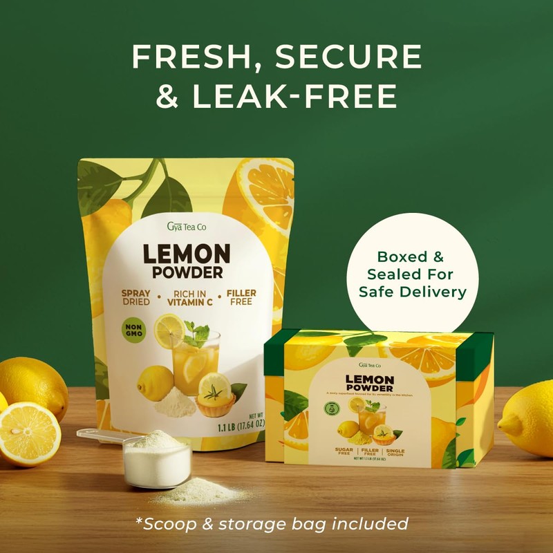 Gya Tea Co Lemon Powder 1.1lb (17.64 Oz) - 100%