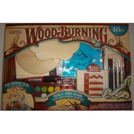 Art Skills WOOD BURNING Design Studio 46-PC BOX SET Woodworking Supplies in BOX