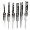 kimllier 6Pcs Square Hole Drill Bit HSS Square Hole Saw