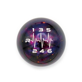 Billetworkz Cosmic Space Heartbeat Shift Knob Compatible with 2012+ Ford Focus ST/RS and Fiesta ST 6 Speed