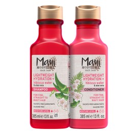 Maui Moisture Lightweight Hydration + Hibiscus Water Shampoo + Conditioner, Nourishing Aloe Vera Softens & Quenches Hair, Vegan & Silicone-Free, 13 Fl Oz, 2 Pack