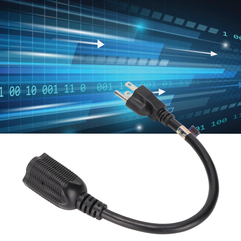 Nema 5‑15P to 5‑20R Adapter 14AWG Heavy Duty 15 Amp