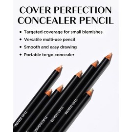 THESAEM Cover Perfection Concealer Pencil – Non Comedogenic spot Eraser - Conceal Blemish,Aging Spot,Acne&Freckle – Multi-Use Under Eye Concealer for 