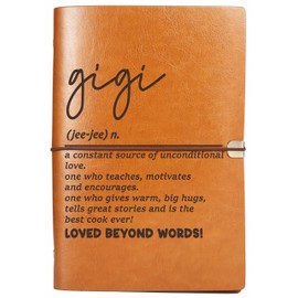 ZVMIS Gigi Definition Recipe Gift-Birthday Retirement Mothers Day Christmas Gifts for Nana-Grandma Gifts from Granddaughter Grandson-Removable Recipe Notebook-Blank Recipe Book-Binder Cookbook