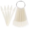 160 Pcs Stiletto Nail Swatch Sticks Practice Nail Sample Sticks
