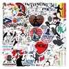 55Pcs Fencing Stickers，Waterproof Vinyl for Water Bottles Laptop Luggage Scrapbooking