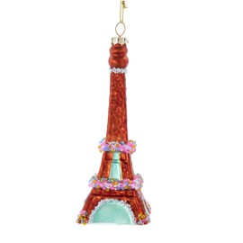 Kurt Adler Brown Glass Candy Eiffel Tower Ornament, 5.75"