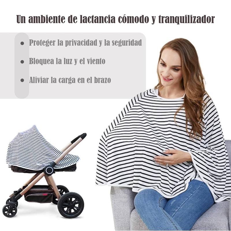 Bufanda para la lactancia materna,Manta para Amamantar,Cubierta de Lactancia Materna,4