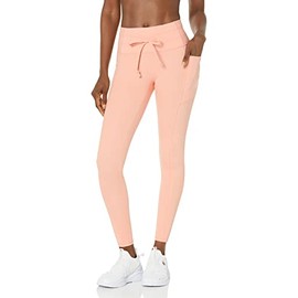Champion Drawcord, Soft Touch Leggings, Athletic Tights for Women, Pink Star