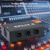 Mugkom Split 6 XLR Splitter Box, 1-IN-6-OUT/6-IN-1-OUT 6 Channel Parallel