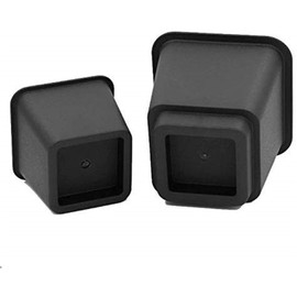 HomeRoots Bed Risers Set of 8 Heavy Duty Plastic 3, 5 or 8 Inch Adjustable Risers for Bed, Furniture Sofa, Table, and Chair - Black