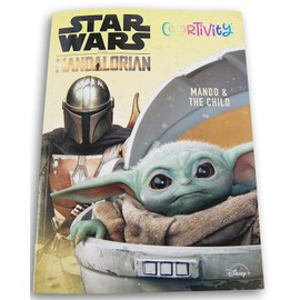 The Mandalorian ''Mando and The Child'' Colortivity Coloring and Activity Book - 80 Pages