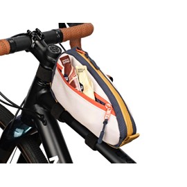 Oso Supply Co - Top Tube Bike Bag Bicycle Front Frame Bag Bike Accessories Pouch (Blue/Yellow)