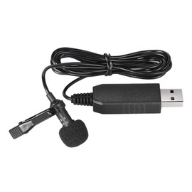 Snblzhef 150cm Clip-on Microphone Portable Mini Clip-on Omni-Directional Stereo USB Microphone Suitable for PC Computer