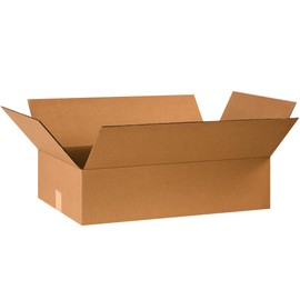 BOX USA 24x14x6 Flat Corrugated Boxes, Flat, 24L x 14W x 6H, Pack of 25 | Shipping, Packaging, Moving, Storage Box for Home or Business, Strong Wholesale Bulk Boxes