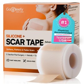 Silicone Scar Sheets Roll – Advanced Medical Grade Silicone Scar Tape for Surgical Scars, C Section, Keloids & Tummy Tuck – Reusable, Cut-to-Fit Scar Removal Strips 1.6"x60"/120” Scar Patches