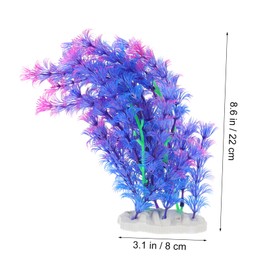 Mipcase 4Pcs Artificial Aquatic Plants for Fish Tank Plastic Underwater Plant Decor Simulation Water Grass Aquarium Ornament