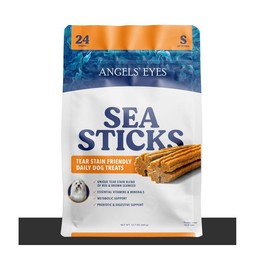 Angels' Eyes Sea Sticks Tear Stain Friendly Treat - Size: Large - 6 Sticks, for dogs over 44lb